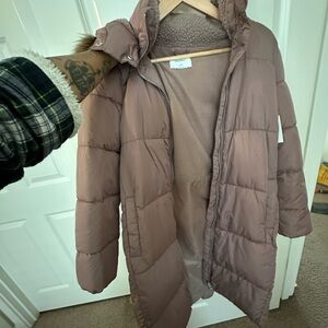Old Navy Women's Mauve Puffer Coat